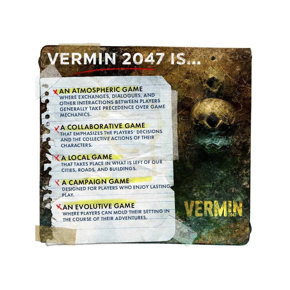 Vermin 2047 RPG Survival Kit Book