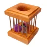 Dice jail - mahogany