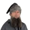 Woolen hat with fur - pointed