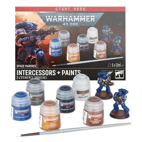 Warhammer 40000: Space Marines - Intercessors + Paint Set
