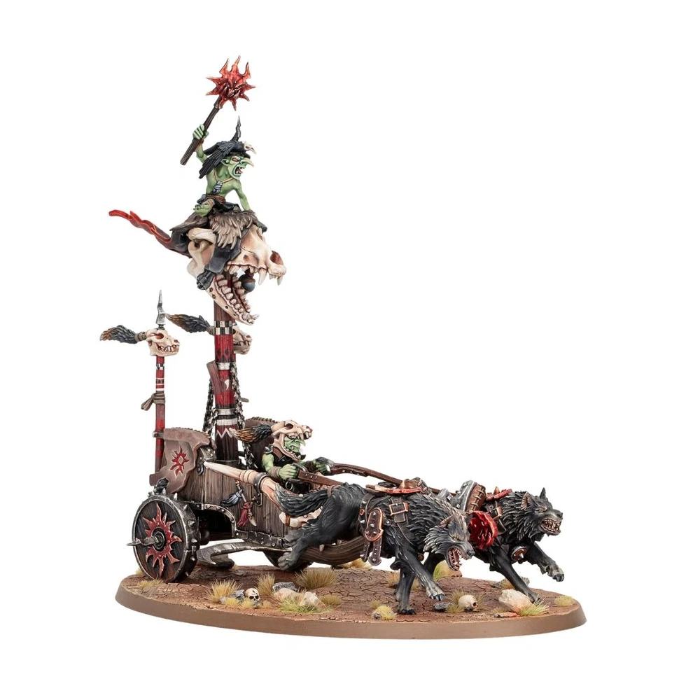Warhammer Age of Sigmar: Gloomspite Gitz - Snarlboss on War-Wheela