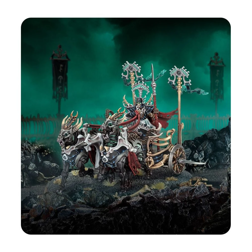 Warhammer Age of Sigmar: Ossiarch Bonereapers - Liege-Kavalos on War Chariot