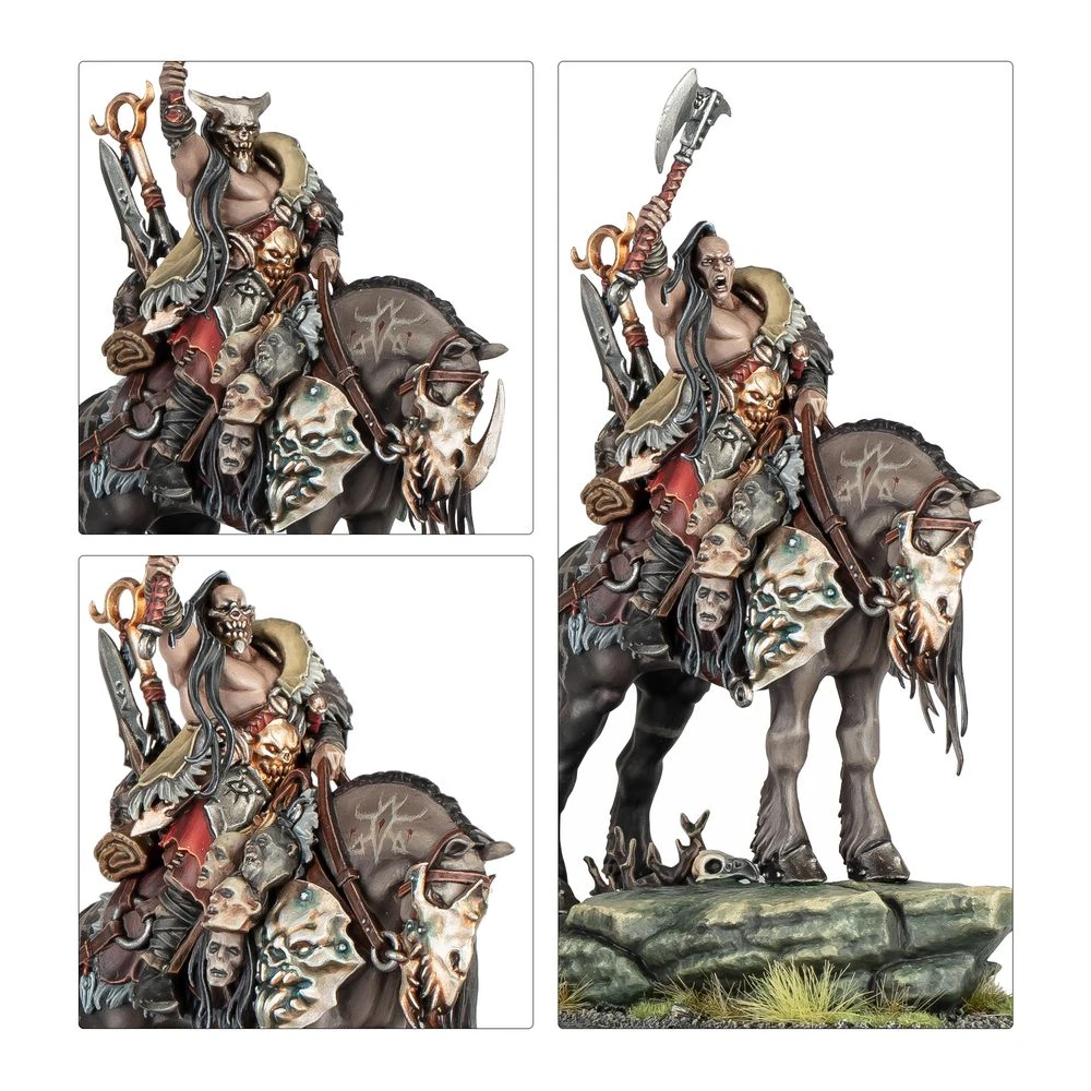 Warhammer AoS: Slaves to Darkness Darkoath Chieftain on Warsteed
