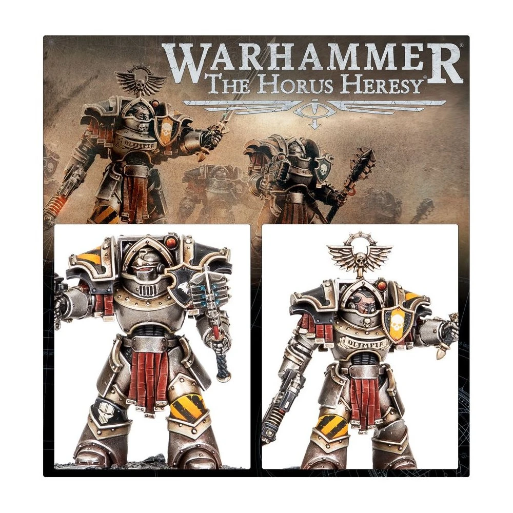 Warhammer: The Horus Heresy Cataphractii Terminators with Volkite Chargers and Power Mauls