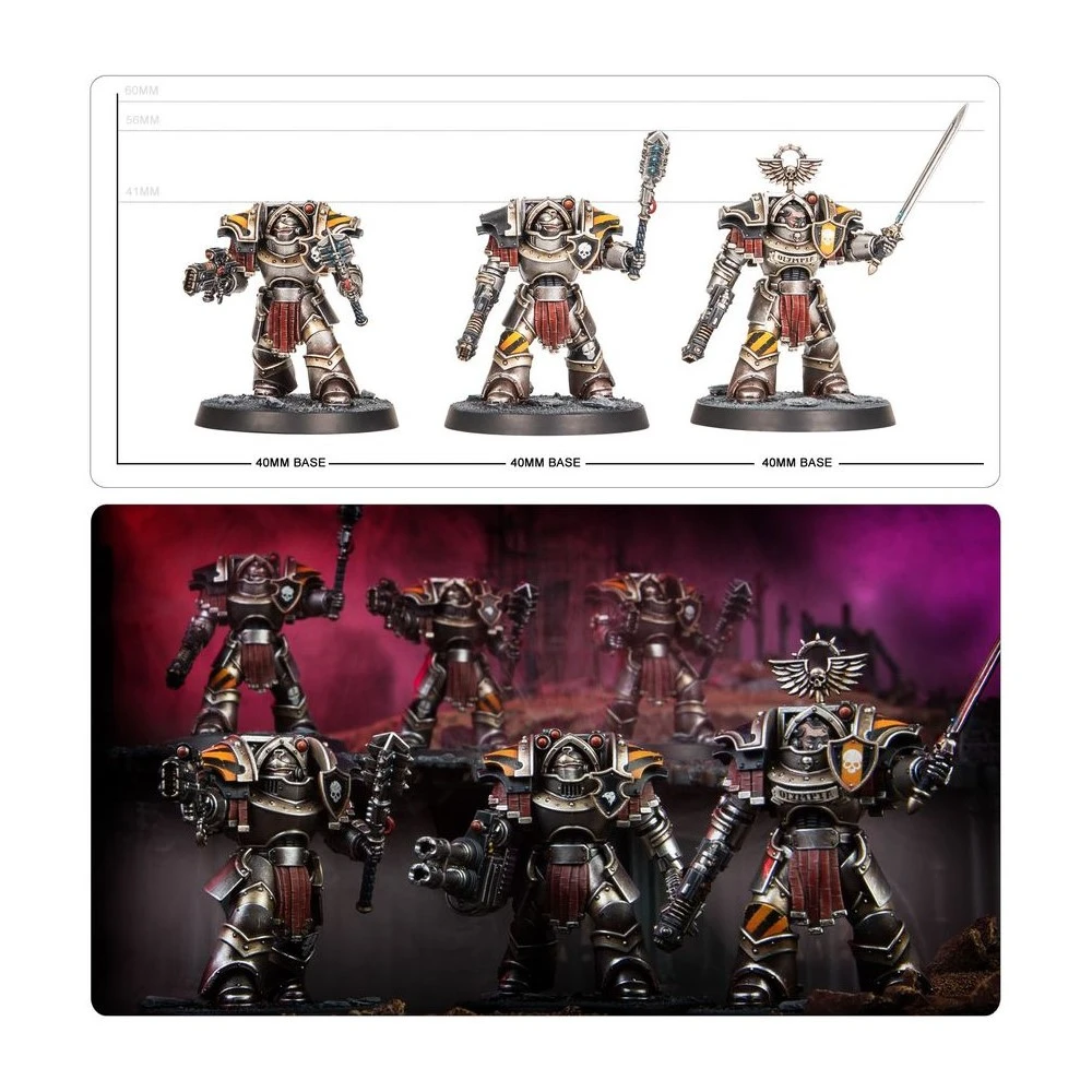 Warhammer: The Horus Heresy Cataphractii Terminators with Volkite Chargers and Power Mauls