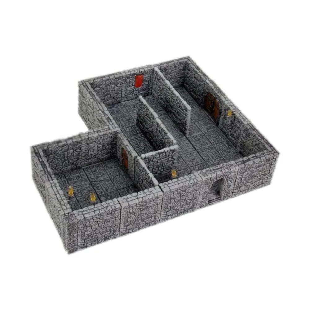 WarLock Dungeon Tiles II: Full Height Stone Walls