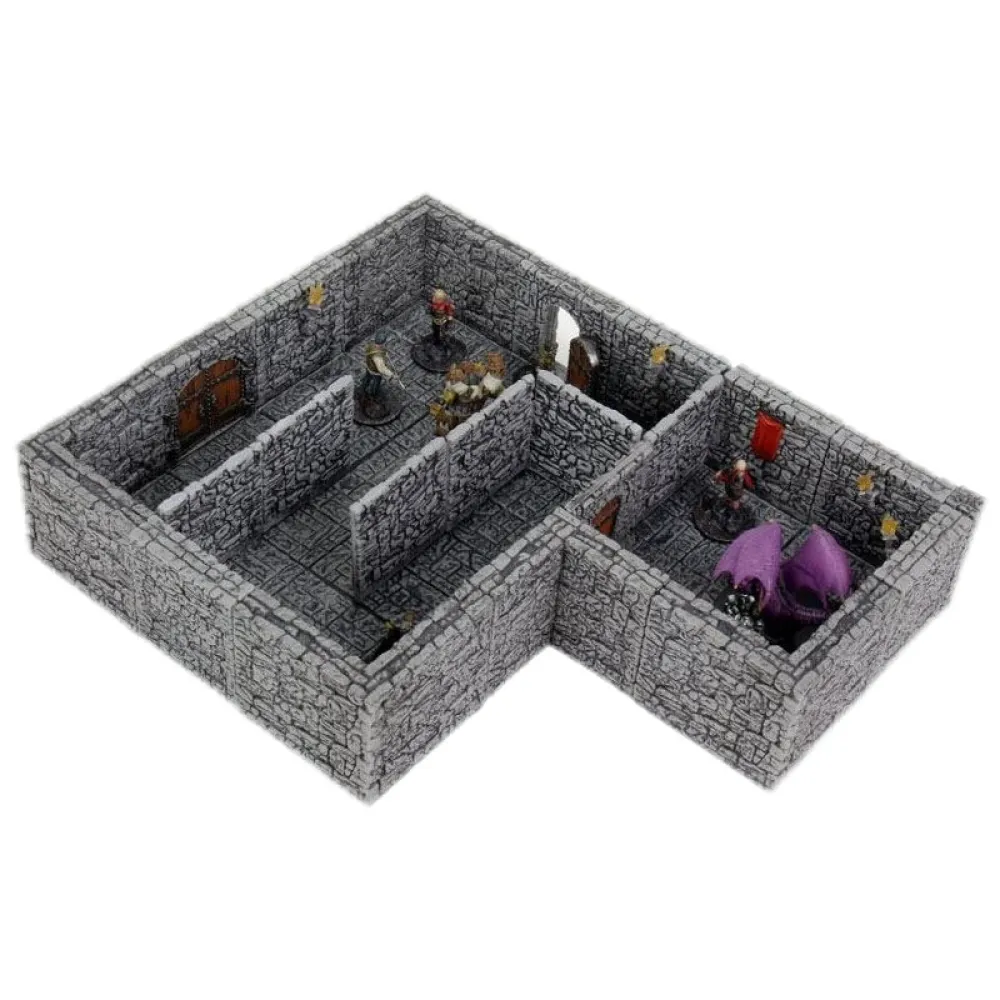 WarLock Dungeon Tiles II: Full Height Stone Walls