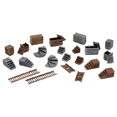 WarLock Dungeon Tiles: Stairs & Ladders