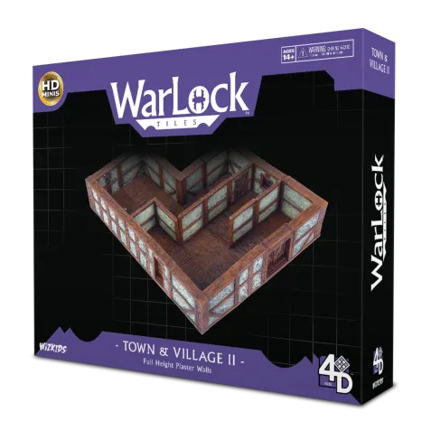 WarLock Tiles: Town & Village II - Full Height Plaster Walls