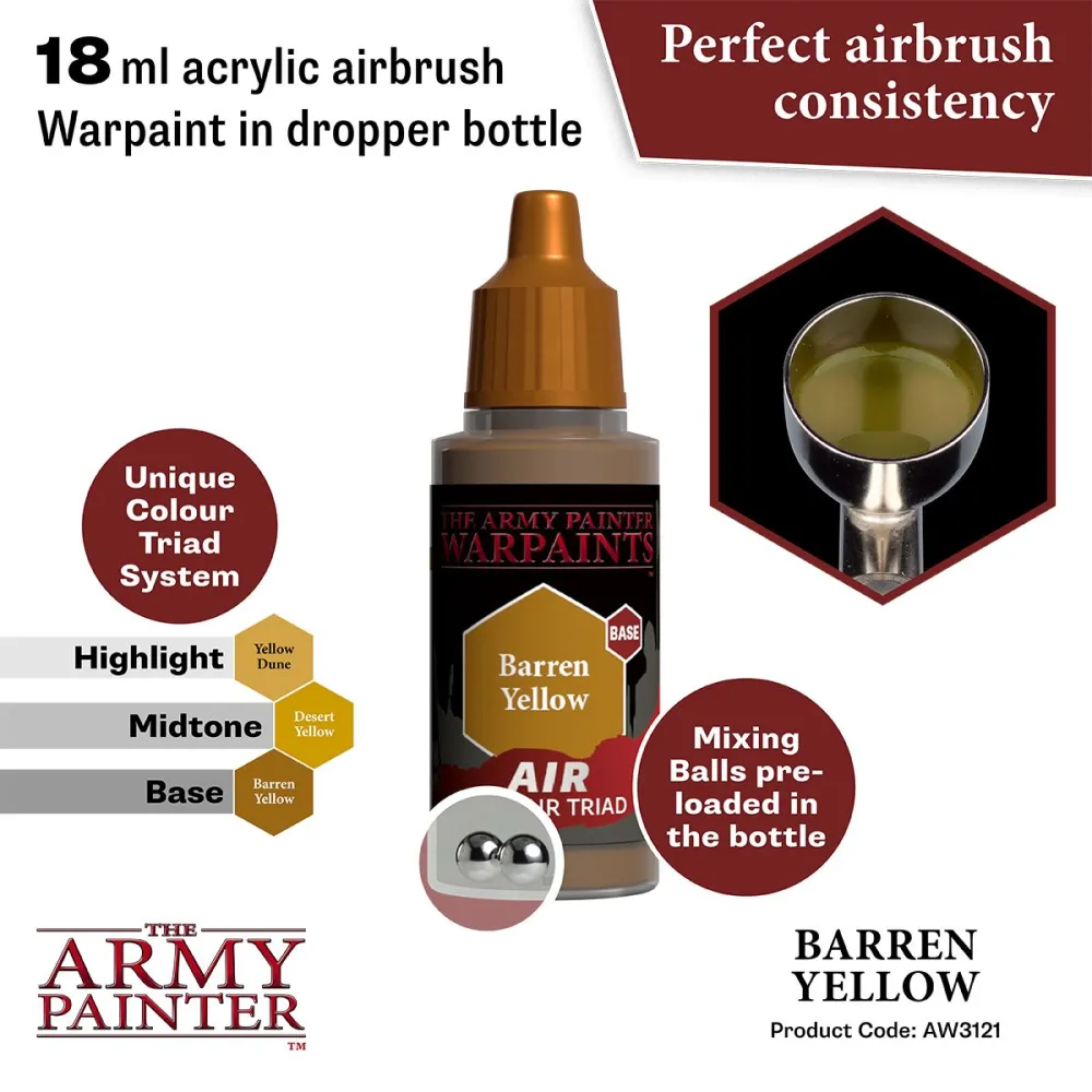 Warpaints Air Barren Yellow
