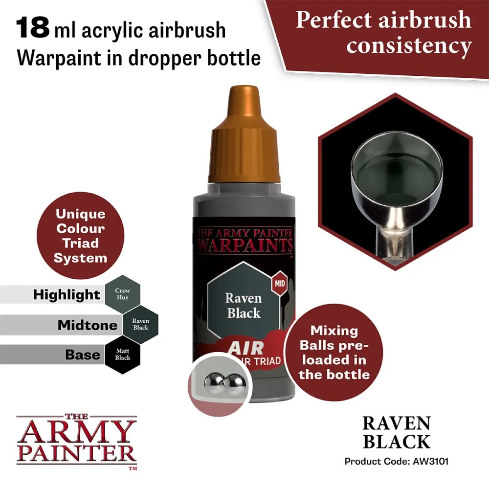 Warpaints Air Black Raven