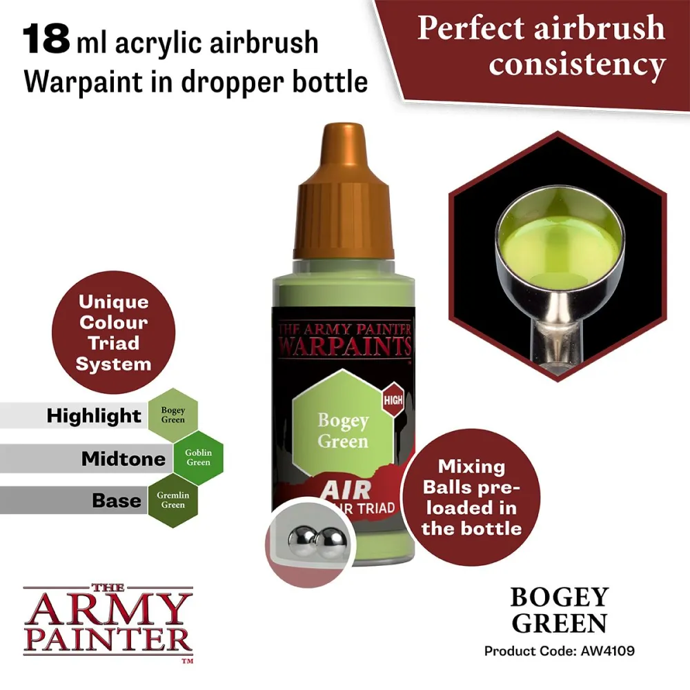 Warpaints Air Borgey Green