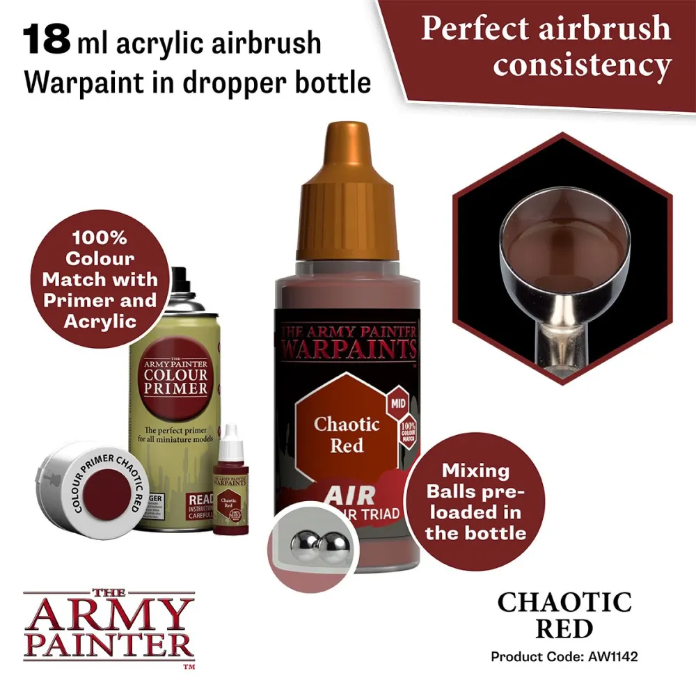 Warpaints Air Chaotic Red