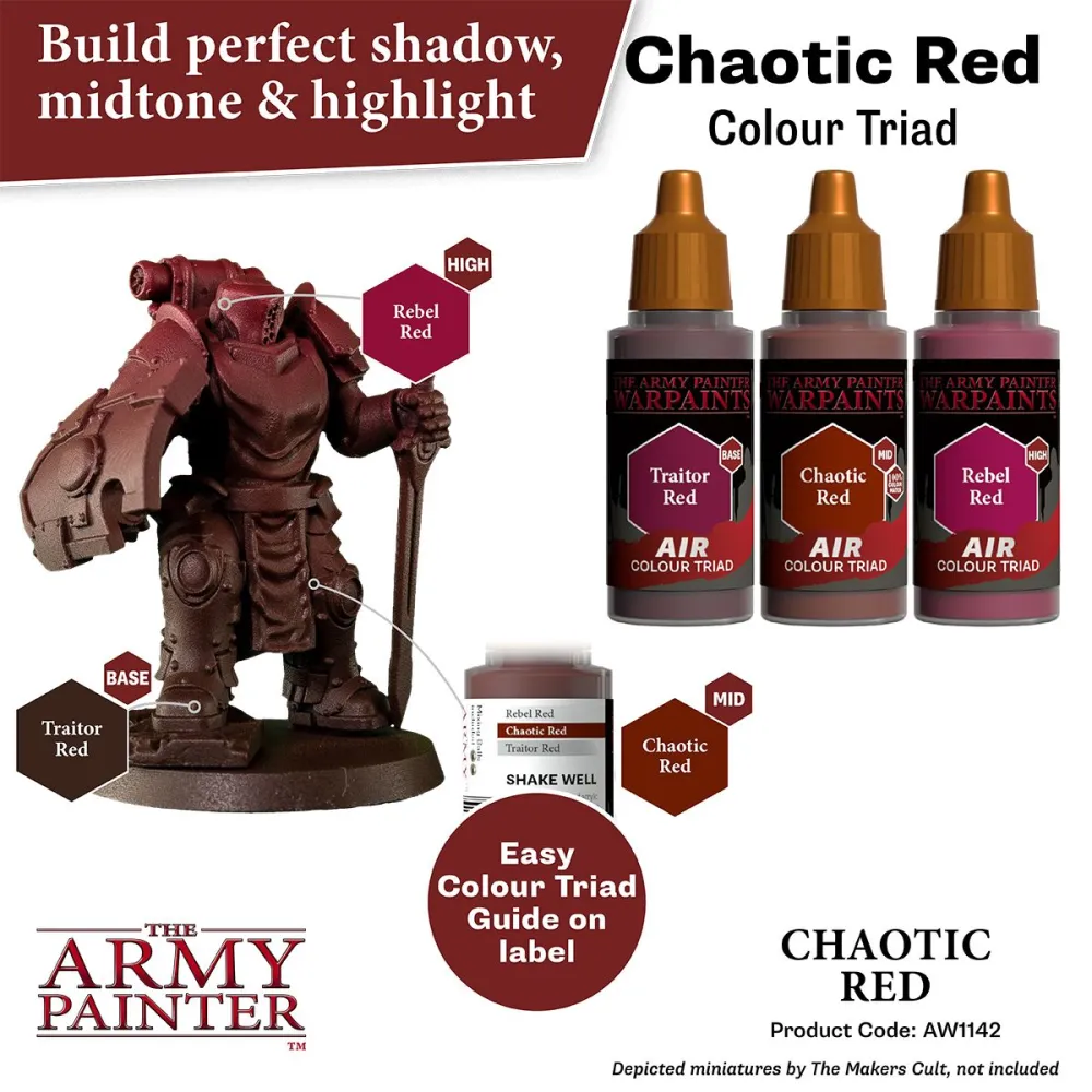 Warpaints Air Chaotic Red