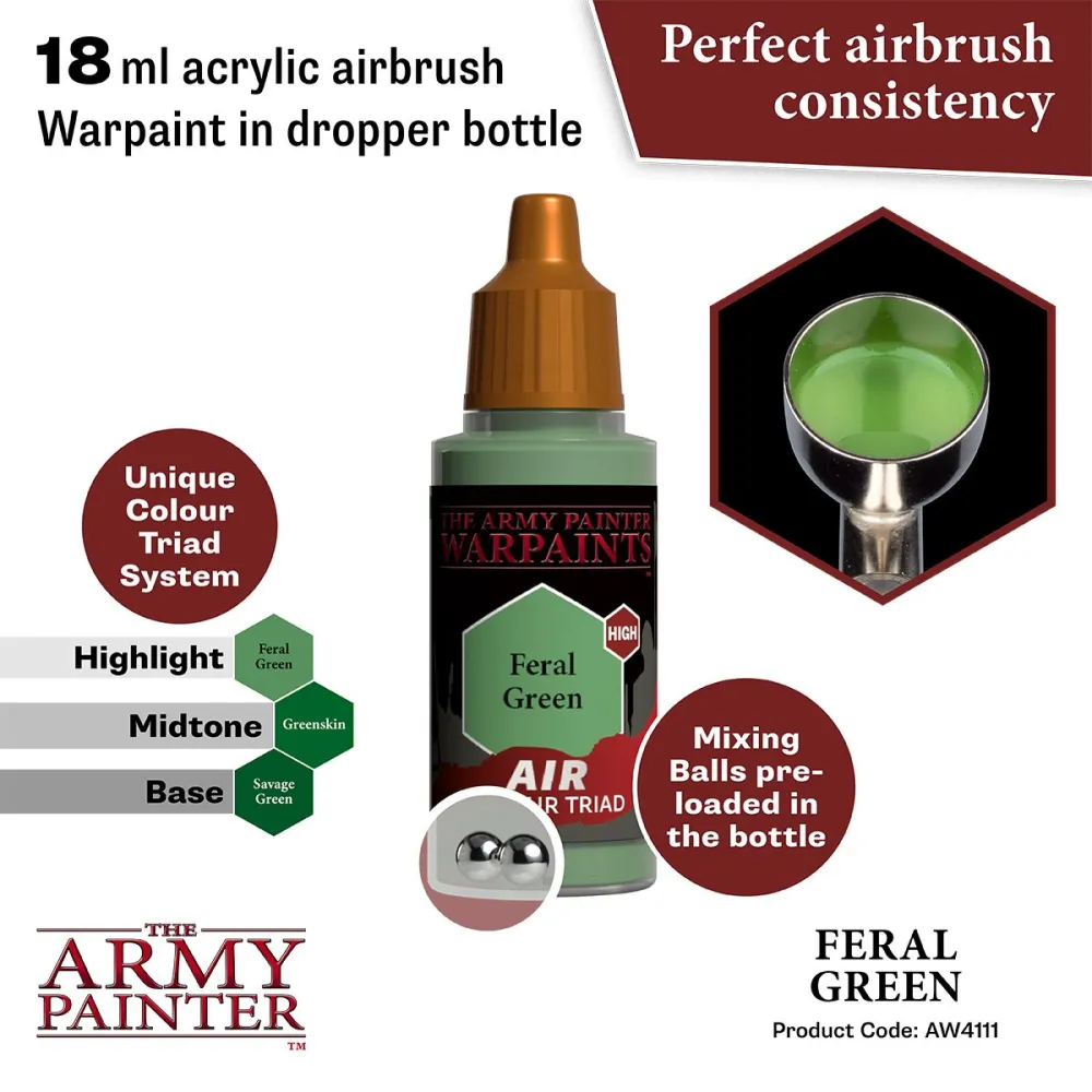 Warpaints Air Feral Green
