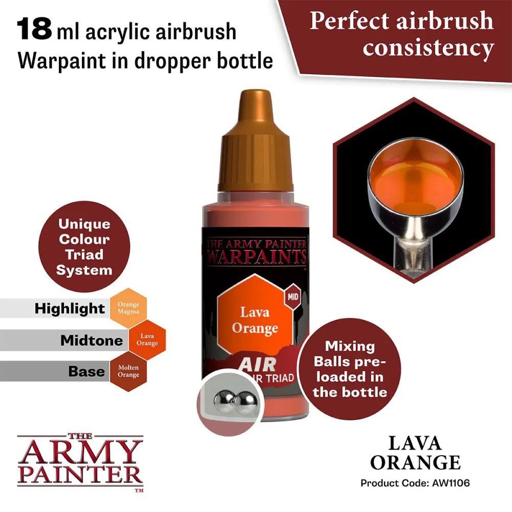 Warpaints Air Lava Orange