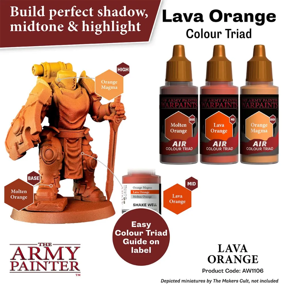 Warpaints Air Lava Orange