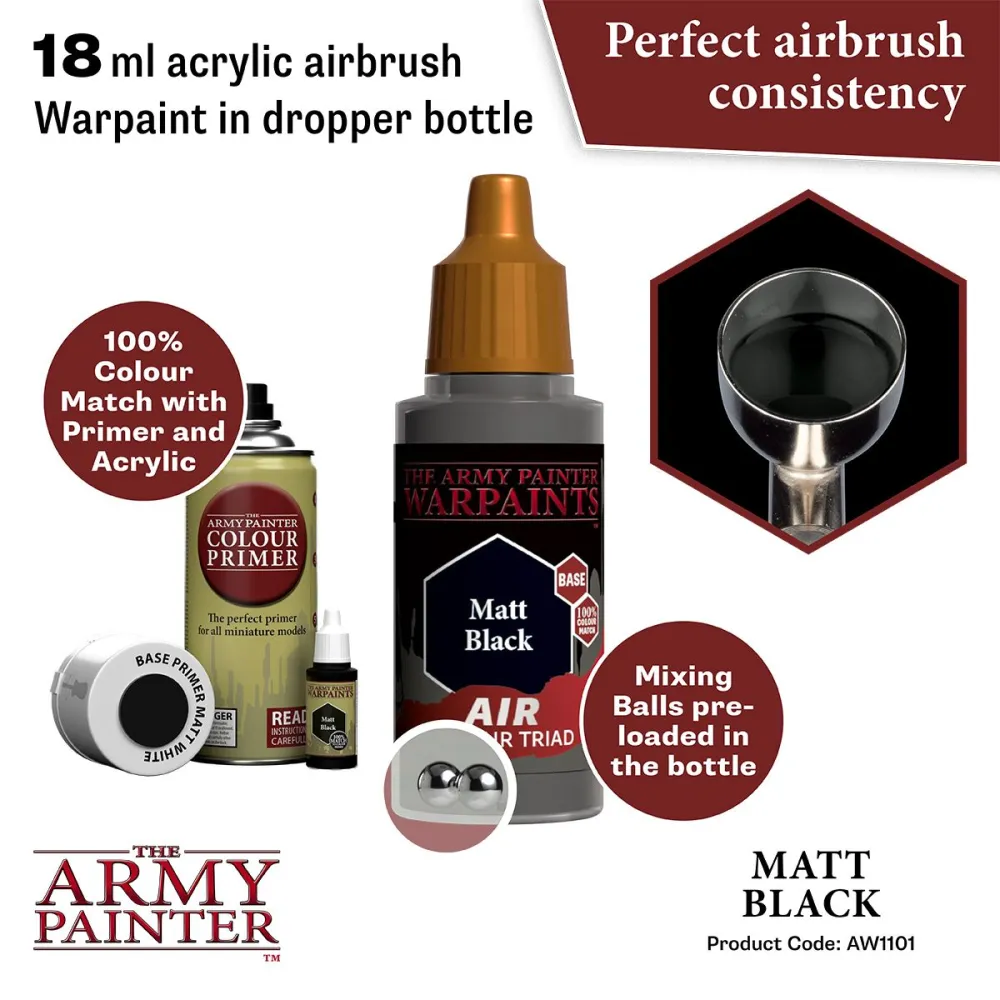 Warpaints Air Matt Black