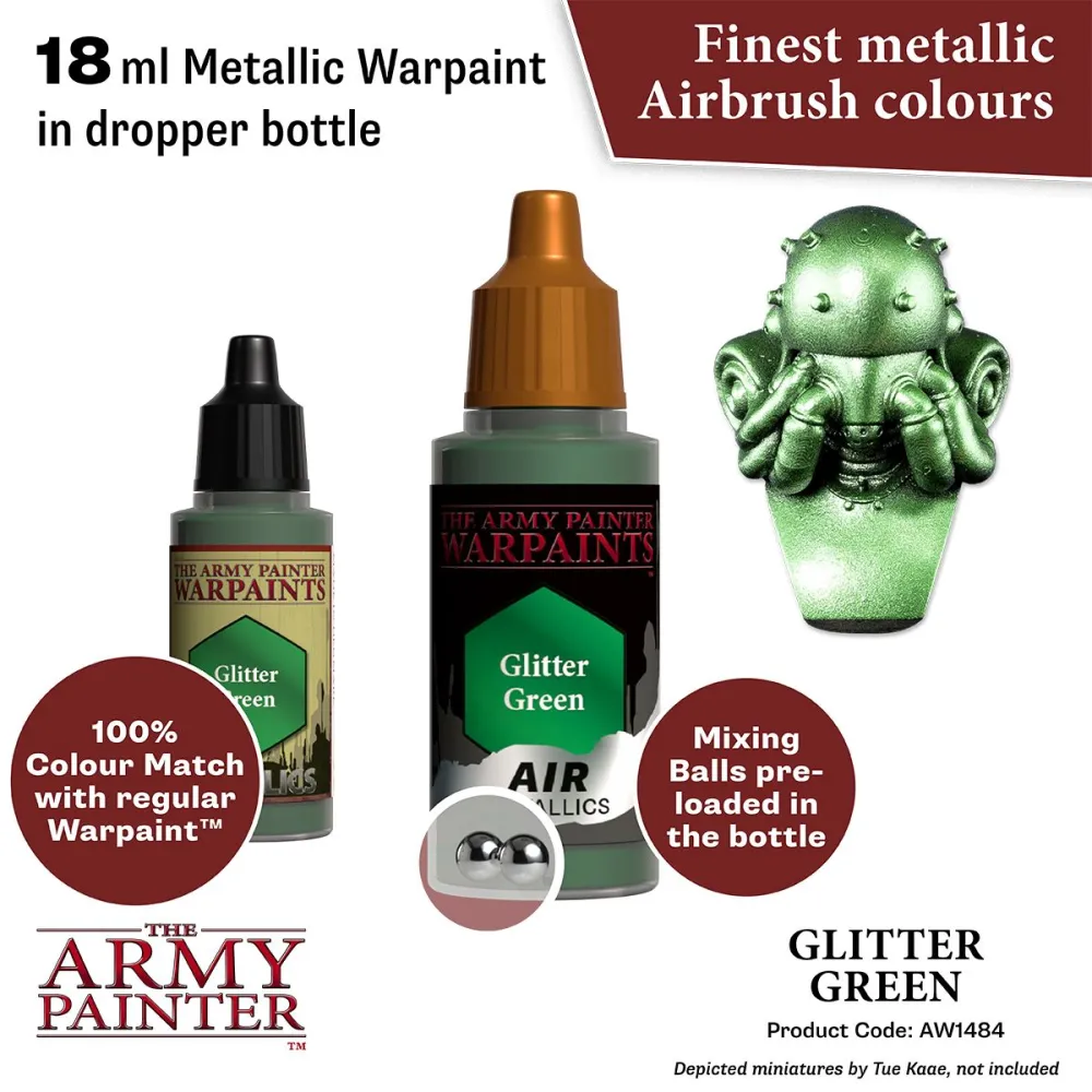 Warpaints Air Metallic Glitter Green