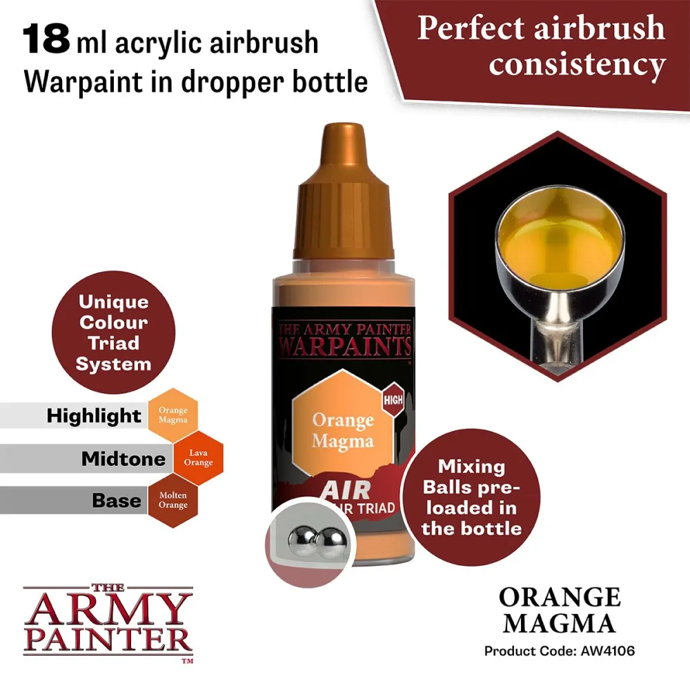 Warpaints Air Orange Magma