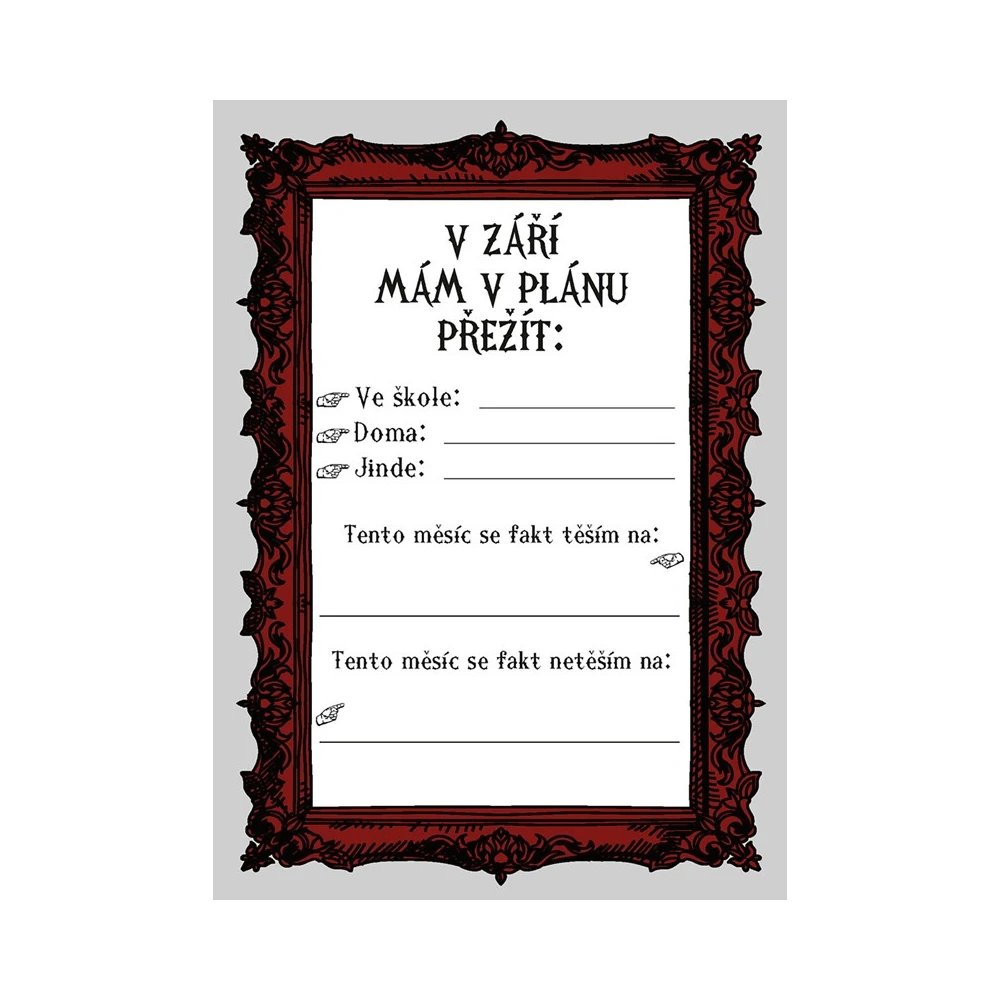 Wednesday - školní zápisník pro fanoušky seriálu
