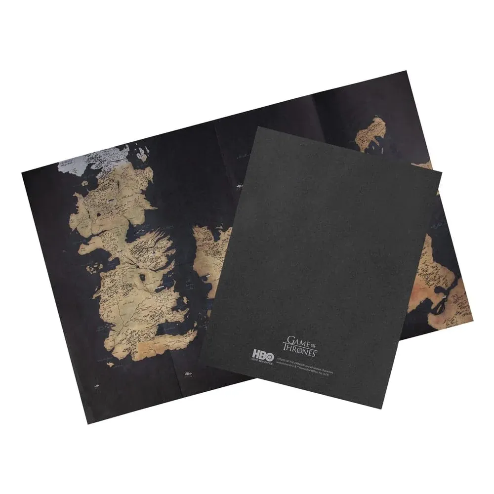 Notizbuch Game of Thrones - Westeros, mit Karte