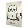 Harry Potter Notizbuch - Plüsch-Hedwig mit Schloss