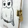 Harry Potter Notizbuch - Plüsch-Hedwig mit Schloss