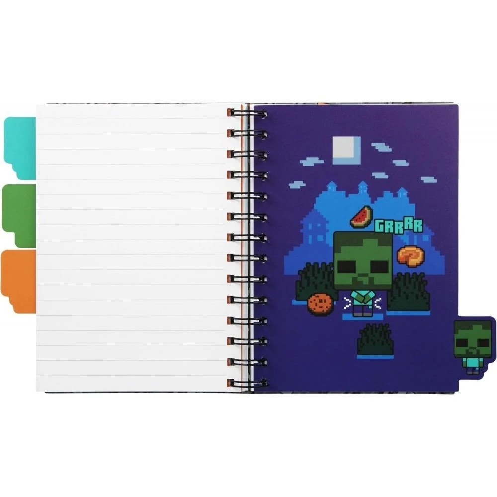 Minecraft Notizbuch mit Trennblättern