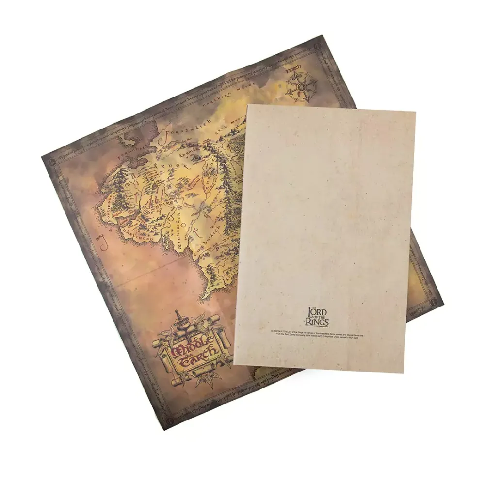 The Lord of the Rings Notebook - Middle-earth, with map