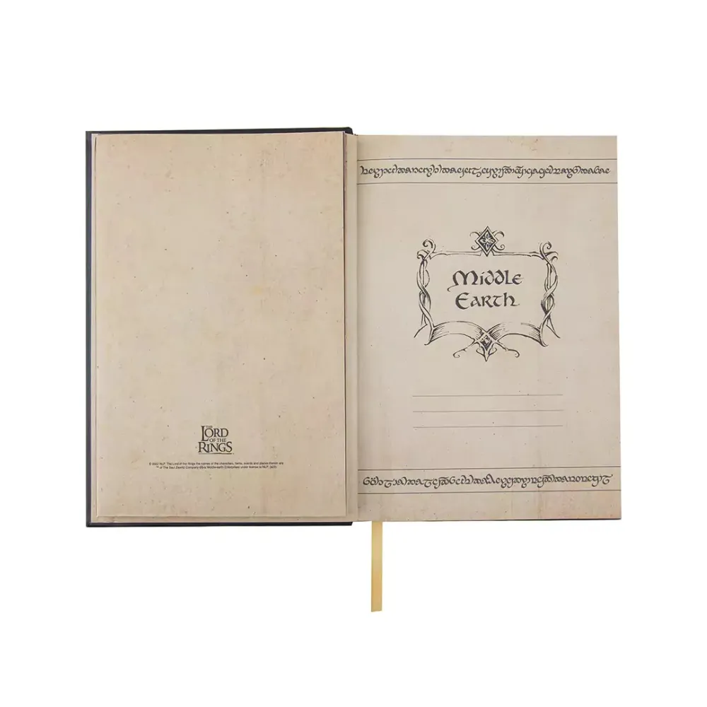 The Lord of the Rings Notebook - Middle-earth, with map