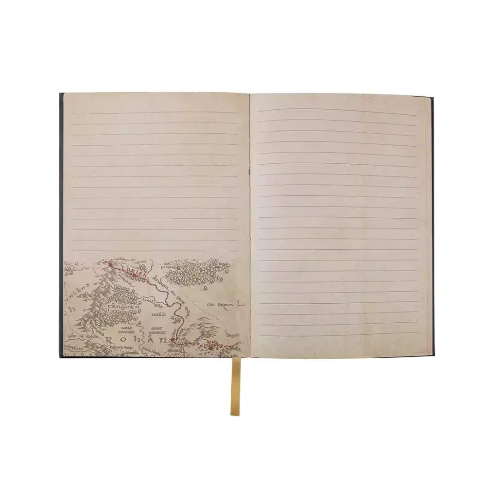The Lord of the Rings Notebook - Middle-earth, with map