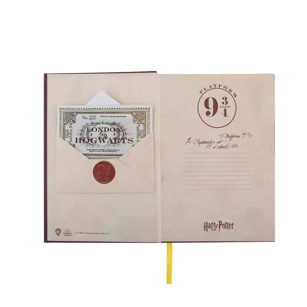 Harry Potter Notebook with Bookmark - Platform 9 3/4