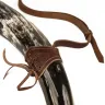 Leather Drinking Horn Holder, Decorated