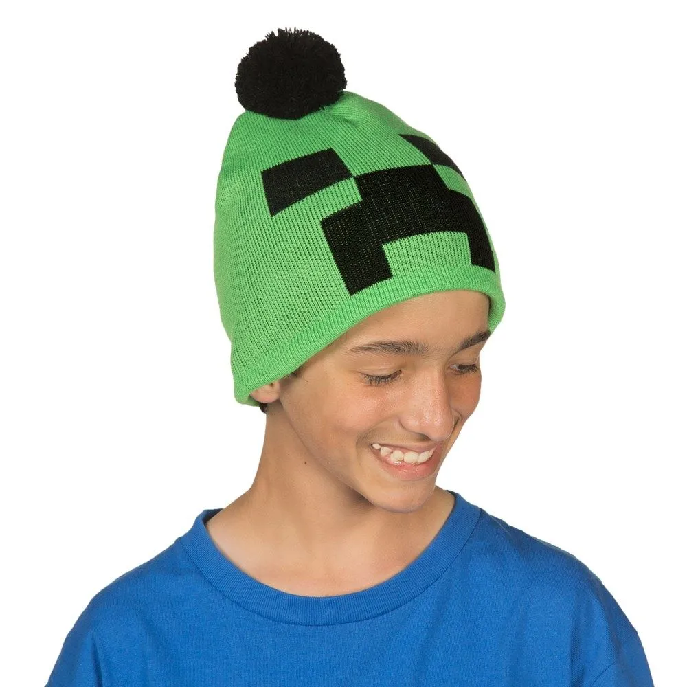 Čepice Minecraft s bambulí
